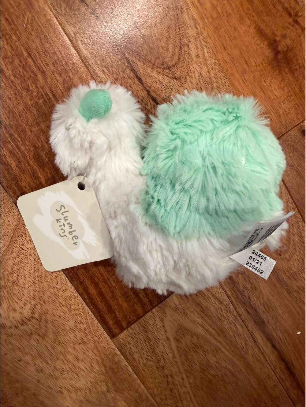 Slumberkins mint green snail